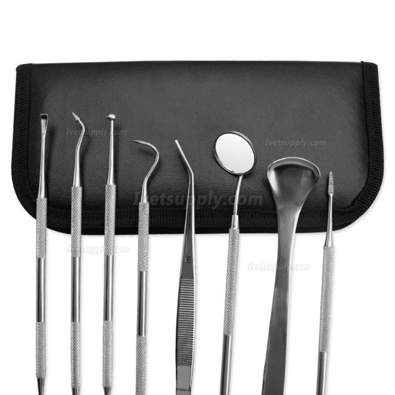 8 Pcs/set Pet Teeth Cleaning Tools Dogs Cats Tartar Stones Remover Dental Scraper Animal Tooth Care Tool Set